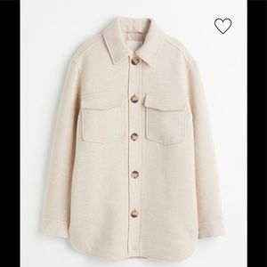 H&M Oversized Twill Shacket Small